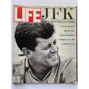 LIFE Magazine December 1991. JFK Remembered, Sexual Bigotry, Men of God, C'mas